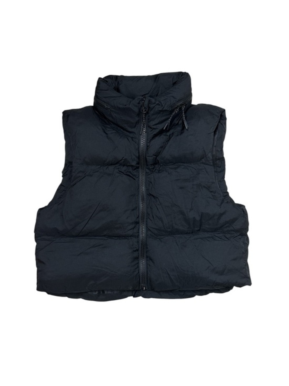 ⭐️ Shein Black Oversized Crop Puffer Vest - size XS